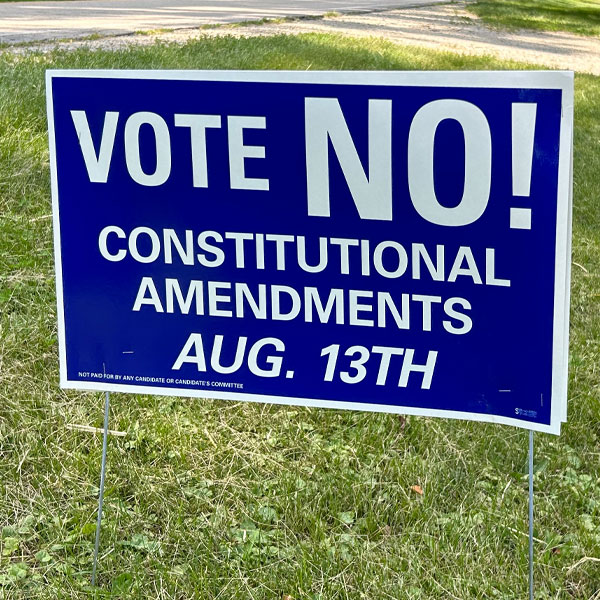 Vote no on Constitutional Ammendments