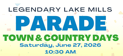 Join Us in the Lake Mills Town & Country Days Parade!